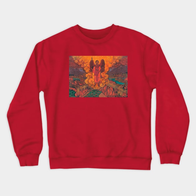 Nicholas Roerich's Painting The Last Angel Crewneck Sweatshirt by Star Scrunch